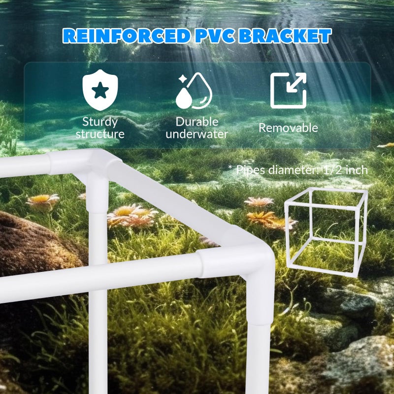 FEOXSHAL Pond Filter Box, Anti-Clogging Pond Filters for Outdoor Ponds Nylon Media Mesh Water Pump Cover Barrier Bag with Drawstring, Pond Pump Filter Bag (10 Inch) - Image 4